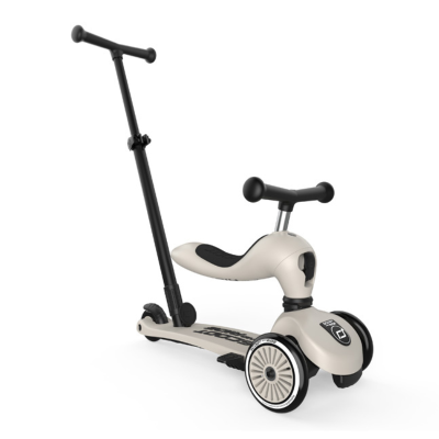 Scoot&Ride Highwaykick 1 Push&Go Trotinete Areia | 1-3 Anos | Com Pega Empurrar Adulto