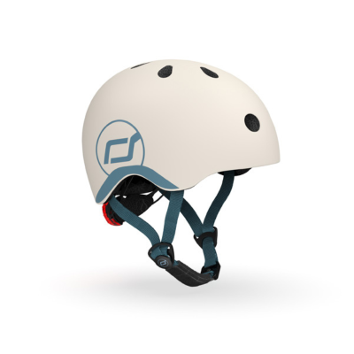 4897033963602 Scoot&Ride Capacete Infantil XXS-S Areia 45-51cm | Com Luz LED e Fecho Magnético