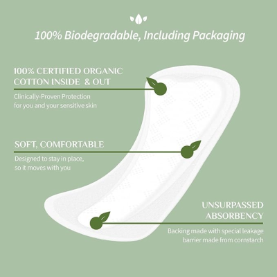 Organyc Penso 2 em 1 Tanga/Slip Diário 20 Unidades | Farmácia d'Arrábida