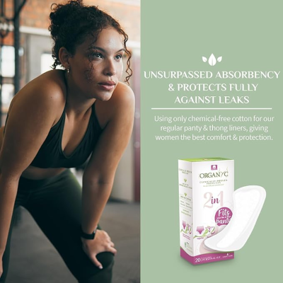 Organyc Penso 2 em 1 Tanga/Slip Diário 20 Unidades | Farmácia d'Arrábida