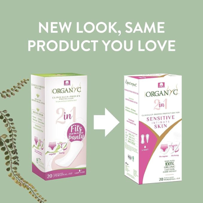 Organyc Penso 2 em 1 Tanga/Slip Diário 20 Unidades | Farmácia d'Arrábida