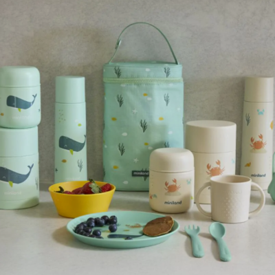 Miniland Whaley Food Thermy Conjunto Termos Sólidos 700ml | Farmácia d'Arrábida