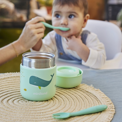 Miniland Whaley Food Thermy Mini Termo Comida Bebé 280ml | Farmácia d'Arrábida