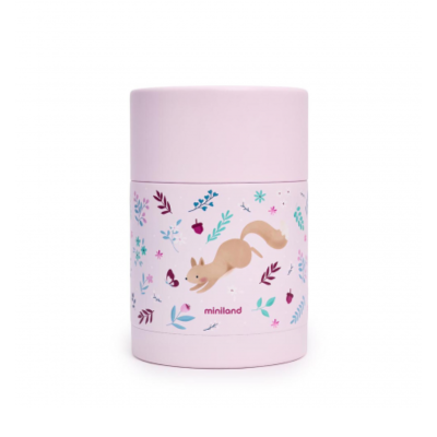 8413082897369 Miniland Squirrel Termo para Comida Bebé 600ml |  2 Recipientes | Aquecimento Direto