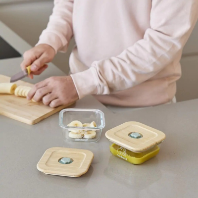 Miniland Pack2Go Recipientes Vidro Bebé 2x210ml + Bolsa | Farmácia d'Arrábida