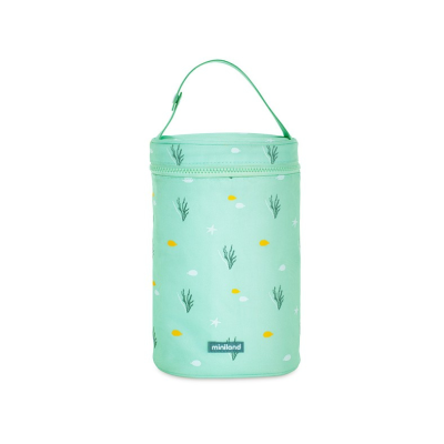 8413082896195 Miniland Ocean Saco Térmico 500ml com Duas Divisórias | Proteção Dupla e Isolamento Extra