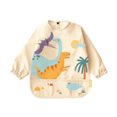 Miniland Jurassic Babete com Mangas | Impermeável