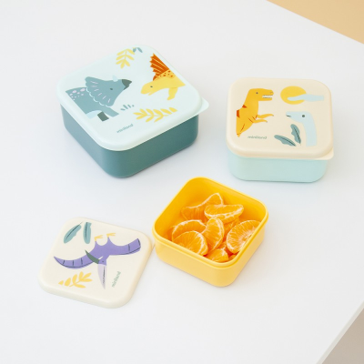 Miniland Jurassic Conjunto 3 Lancheiras Empilháveis | Farmácia d'Arrábida