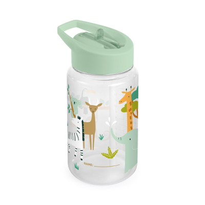 8413082896225 Miniland Jungle Garrafa Infantil 450ml | Desenho Animais da Selva