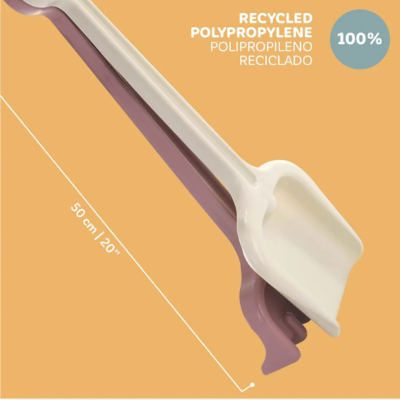 Miniland Pá e Ancinho Grande Creme e Rosa | Farmácia d'Arrábida