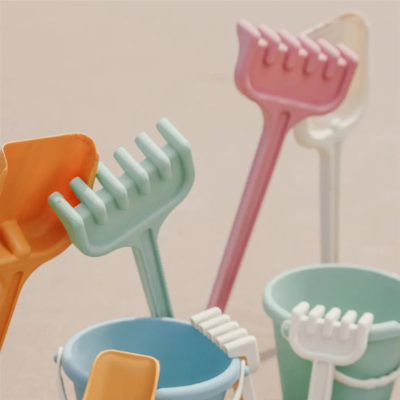 Miniland Pá e Ancinho Grande Creme e Rosa | Farmácia d'Arrábida