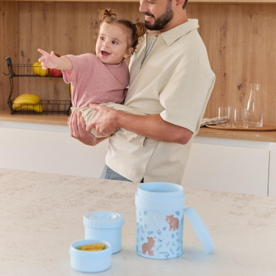 Miniland Bear Conjunto Termos Sólidos 700ml | Farmácia d'Arrábida