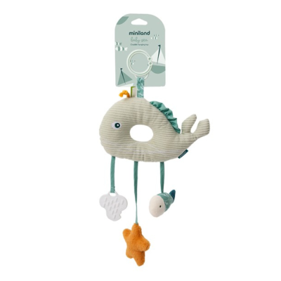 8413082973636 Miniland Ocean Sensory Brinquedo Berço 0-6 Meses | Texturas e Mordedor