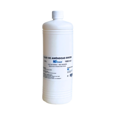 7581884 HDmed Óleo de Amêndoas Doces 1L | Hidratação Natural Intensiva | Para Toda a Família