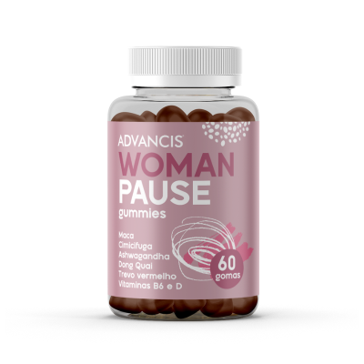 7583831 Advancis Woman Pause Gomas Menopausa 60un | Equilíbrio Hormonal e Saúde Óssea