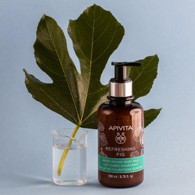 Apivita Leite Corporal Hidratante Figo 200ml  | Farmácia d'Arrábida