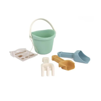 8413082322649 Miniland Conjunto de Praia Pequeno Verde Eco | Conjunto Balde, Pá, Ancinho e Peneira
