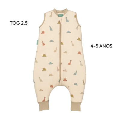 8436579285449 Molis&Co TOG 2.5 4-5Anos Macacão Dormir sem Manga Dinos | Inverno