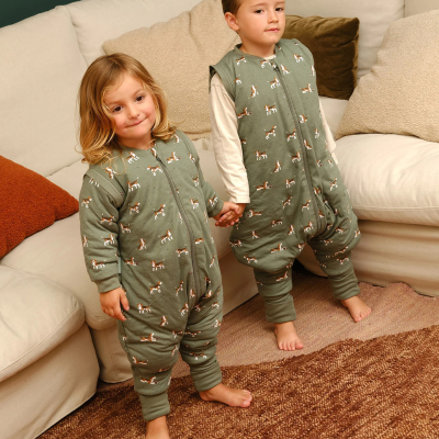 Molis&Co TOG 2.5 +2A Macacão Dormir Mangas Beagle | Inverno Meias e Mangas Removíveis