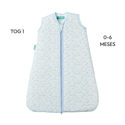 Molis&Co TOG 1 0-6M Saco Dormir Bebé Blue Lily | Meia-Estação 21-23°C