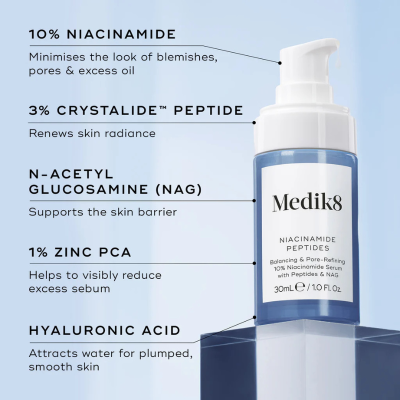 Medik8 Niacinamide Peptides Sérum 30ml | Farmácia d'Arrábida