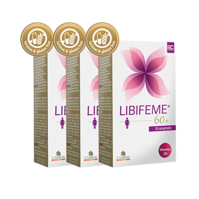 7609776 Libifeme 60+ Pack 3x30 Comprimidos | Desconto 60% | Secura Vaginal e Bem-Estar na Menopausa