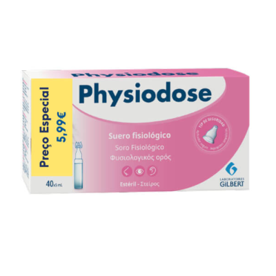 Physiodose Soro Fisiológico 40x5ml Preço Especial | Lavagem Nasal e Ocular
