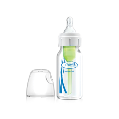 7516195 Dr. Brown's Options+ Biberão Boca Estreita 120ml Verde +0 Meses | Reduz Cólicas