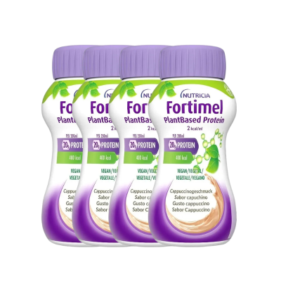 7588491 Fortimel Plant Based Cappuccino 4x200ml | Para malnutrição associada a doença
