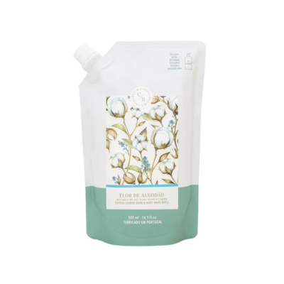 1002269 Castelbel Recarga Gel Mãos/Corpo Flor de Algodão 500ml