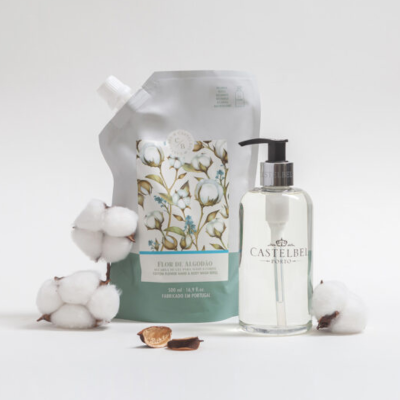 Castelbel Recarga Gel Mãos e Corpo Flor de Algodão 500ml | Farmácia d'Arrábida