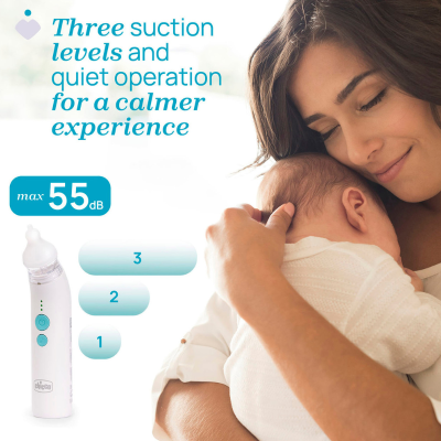Chicco PhysioClean Aspirador Nasal Elétrico 0m+ | Farmácia d'Arrábida