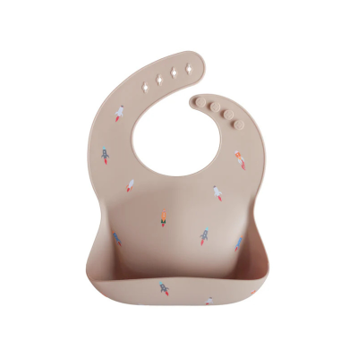 1002307 Mushie Babete Silicone Foguetões +6M | Lavável na Máquina de Loiça