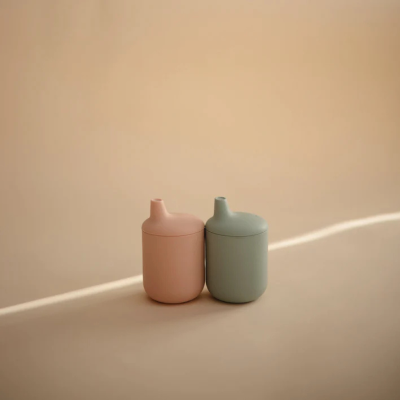 Mushie Copo Didático Verde 6+ Meses | Farmácia d'Arrábida