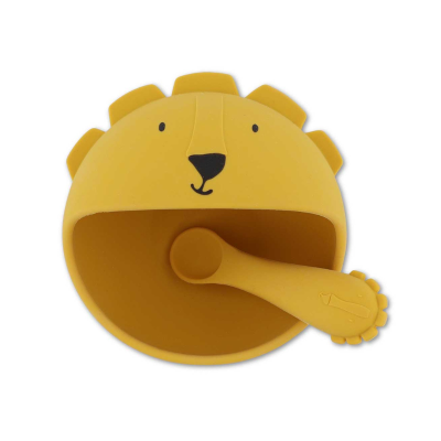 Trixie Primeiro Conjunto Refeição Bebé Mr. Lion 4m+ | Tigela com Ventosa e Colher