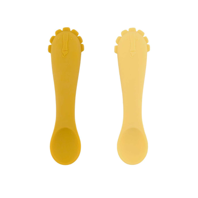 Trixie Primeiras Colheres Bebé Mr. Lion Pack 2 4m+ | Silicone Alimentar