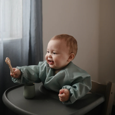 Mushie A Minha Primeira Colher Pack 2 Camb Blue/Sand 6m+ | Farmácia d'Arrábida