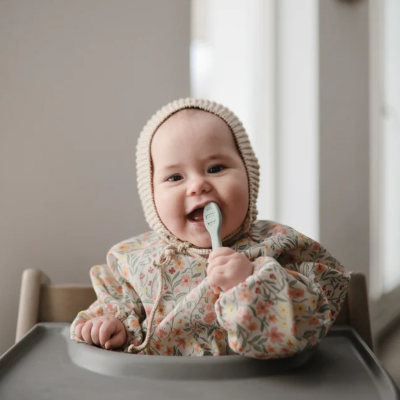 Mushie A Minha Primeira Colher Pack 2 Tradewinds/Sand 6m+ | Farmácia d'Arrábida