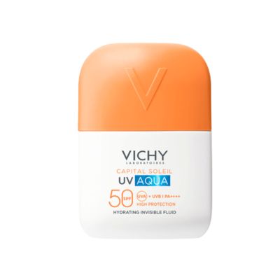 7577387 Vichy Capital Soleil UV-Aqua Fluido SPF50 50ml | Protetor Solar Facial | Textura Água e Hidratação 24h