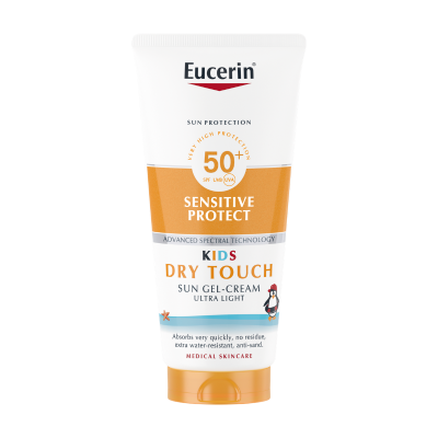 7541250 Eucerin Sun Kids Gel-Creme Toque Seco SPF50+ 200ml | Protetor Solar Infantil Antiareia