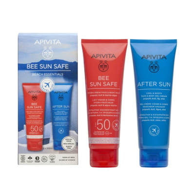 7589119 Apivita Kit Bee Sun Safe Beach Essentials 2026 | Protetor SPF50 + Pós-Solar