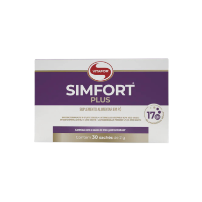7898665435489 Vitafor Simfort Plus Probiótico 30 Saquetas | Equilíbrio Intestinal