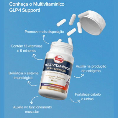 Vitafor Multivitamínico GLP-1 Support 90 Cápsulas | Farmácia d'Arrábida