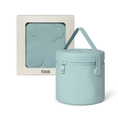 8434134493940 TOUS Bolsa Térmica Bebé Cooler Bruma Verde | 100% Silicone | Para Biberões e Lanches