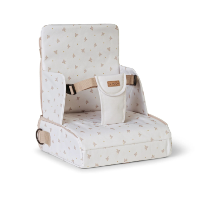 8424568000029 Saro Cadeira Refeição Portátil 2 em 1 Padrão Fly Free | Cadeira de Alimentação para Bebé + Bolsa