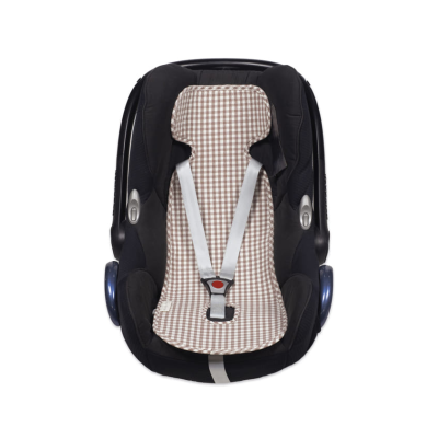 8435748610914 Walking Mum Forra Cadeira Carro Praliné Vichy Moka | Conforto e Segurança