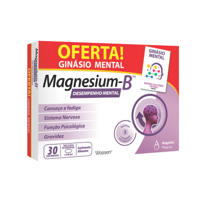 7551895 Magnesium-B 30 Comprimidos + Oferta Livro Ginásio Mental