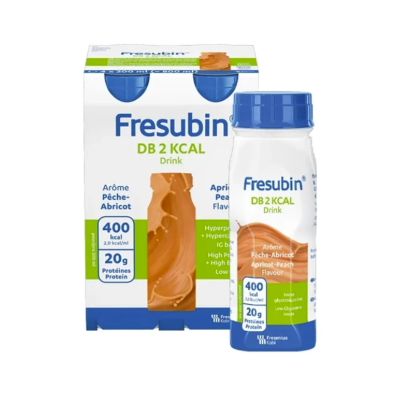 Fresubin DB 2Kcal Drink Pêssego-Alperce 4x200ml | Para malnutrição associada à doença