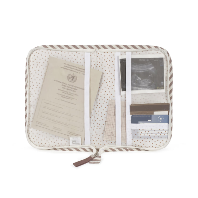 Walking Mum Porta Documentos Bebé Praliné Strips Moka | Farmácia d'Arrábida