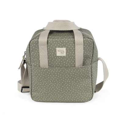 8435748600915 Walking Mum Bolsa Térmica Polka Dot Poppy Moss | Para biberões mantém a temperatura até 4h